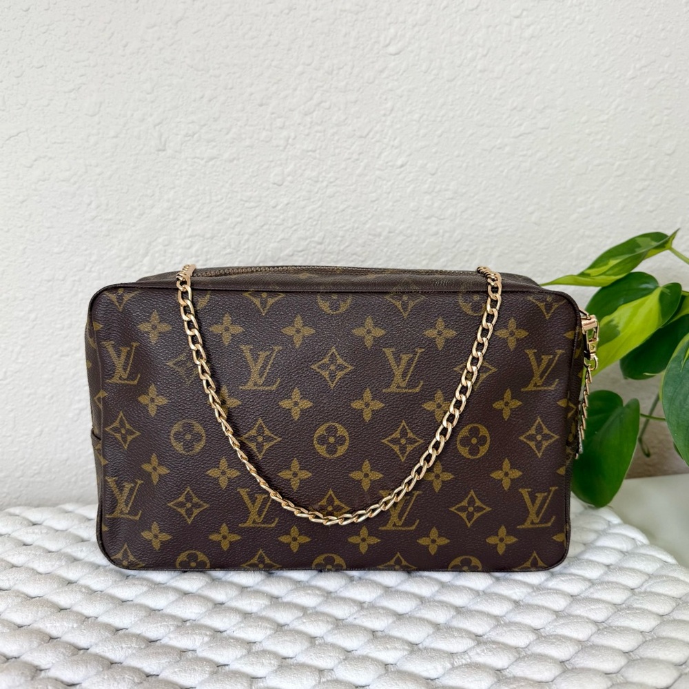 LOUIS VUITTON Trousse Toilette Pouch Crossbody Bag Monogram Canvas
